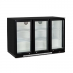 303L 3Doors Plastic Fancooling Bar Refrigerator