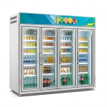 4 Doors Assembling  Combination Type Fancooling Refrigerator Beverage Showcase
