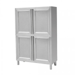 SS304 1.2m Upright Storage With 4 Perforated Doors