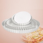 24cm Aluminum Fluted Pie Pan With Removable Bottom
