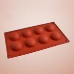 004# Silicon  8 Cups Round Mould