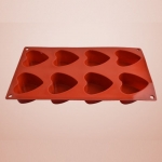 040# Silicon 8 Cups Hearts Mould