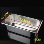 1/3*4.0' Stainless Steel Gastronorm Container
