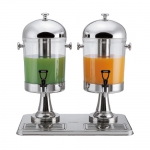 Double Heads Stainless Steel Juice Dispenser
