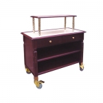 Wine and Liquor Trolley With Drawer and Cabinet