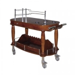 Wine and Liquor Trolley With Wine Rack