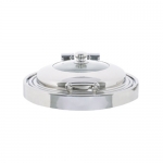 Electric Built-in Round Visible Chafing Dish With Single Ceramic Food Pan