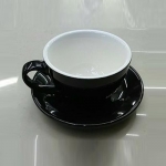220CC Sky Blue Coffee Cup With Saucer