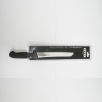 8' Bread Knife With Black Plastic Handle