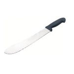 12' Beef Knife With Black Plastic Handle