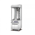 Single Row Electric Shawarma Machine with Cabinet