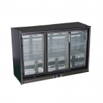 304L 3 Sliding Doors Fancooling Bar Refrigerator