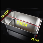 1/1*8.0' Stainless Steel Gastronorm Container