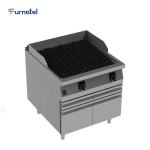 900 FD-Series Gas Lava Rock Grill with Cabinet