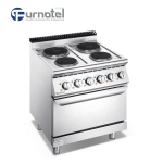 700 Series Electric 4-Hot Plate Cooker With Oven
