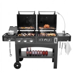 Outdoor Barbecue grill Charcoal Gas Comb BBQ Grill
