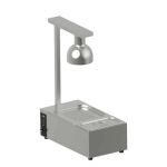 Stainless Steel Heating Lamp With 2/3 Food Tray And 1/3 Sauce Pans