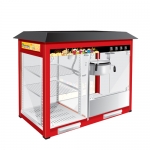 8 Ounces Electric Popcorn Machine with Warming Showcase