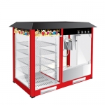 16 Ounces Electric Popcorn Machine with Warming Showcase