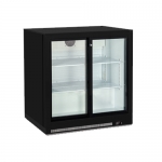 201L 2 Doors Plastic Fancooling Bar Refrigerator