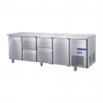 2 Doors 4 Drawers Fancooling Undercounter Chiller