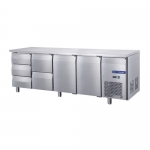 2 Doors 5 Drawers Fancooling Undercounter Chiller