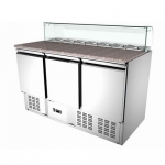 SS304 3 Doors Static  Salad Work Bench