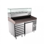 1 Door 6 Drawers Fancooling Pizza Prep Station