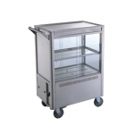 Gas Stainless Steel Cake Servise Cart