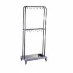 Stainless Steel Double Rows Mop Holder & Rack