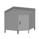 SS304 Corner Cabinet With Splashback