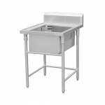 SS304 Single Sink With Splashback