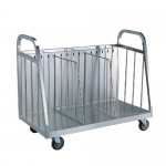 Stainless Steel Pan Collecting Trolley