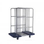 Stainless Steel Rotating Glass Plate Collecting Trolley