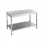 304SS 600mm Work Bench With Under Shelf And square Leg