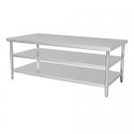 304SS 1.8m Work Bench With 2 Undershelves