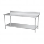 304SS Work Bench With Under Shelf With Splanshback