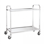 SS201 Assembling Stainless Steel 2-Layer Service Cart