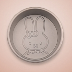 6 Inch Rabbit Pattern Baking Pan