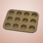 Small Golden 12-Cup Baking Pan