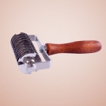 SS Dough Roller Docker With Wooden Handle SS Dough Roller Docker With Wooden Handle