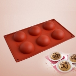 003# Silicon 6 Cups Small Round Mould