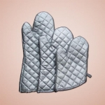 Small High Heat-resisting Silvery Oven Glove