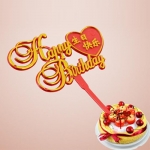 368# Bowknot Happy Birthday Tag(100pcs/bag )