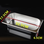 1/3*2.5' Stainless Steel Gastronorm Container