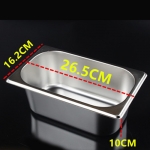 1/4*4.0' Stainless Steel Gastronorm Container
