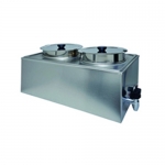Electric Food 2 Round Pans Warmer  With Tap
