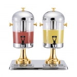 Double Heads Gilded Juice Dispenser
