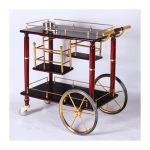 Wine and Liquor Trolley With Wine Rack