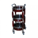 Three Layers Round Wine and Liquor Trolley